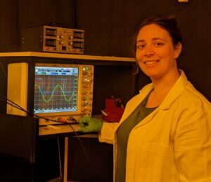 Dr Jarla Thiesbrummel performing measurements in the perovskite lab. Image credit: Sahil Shah