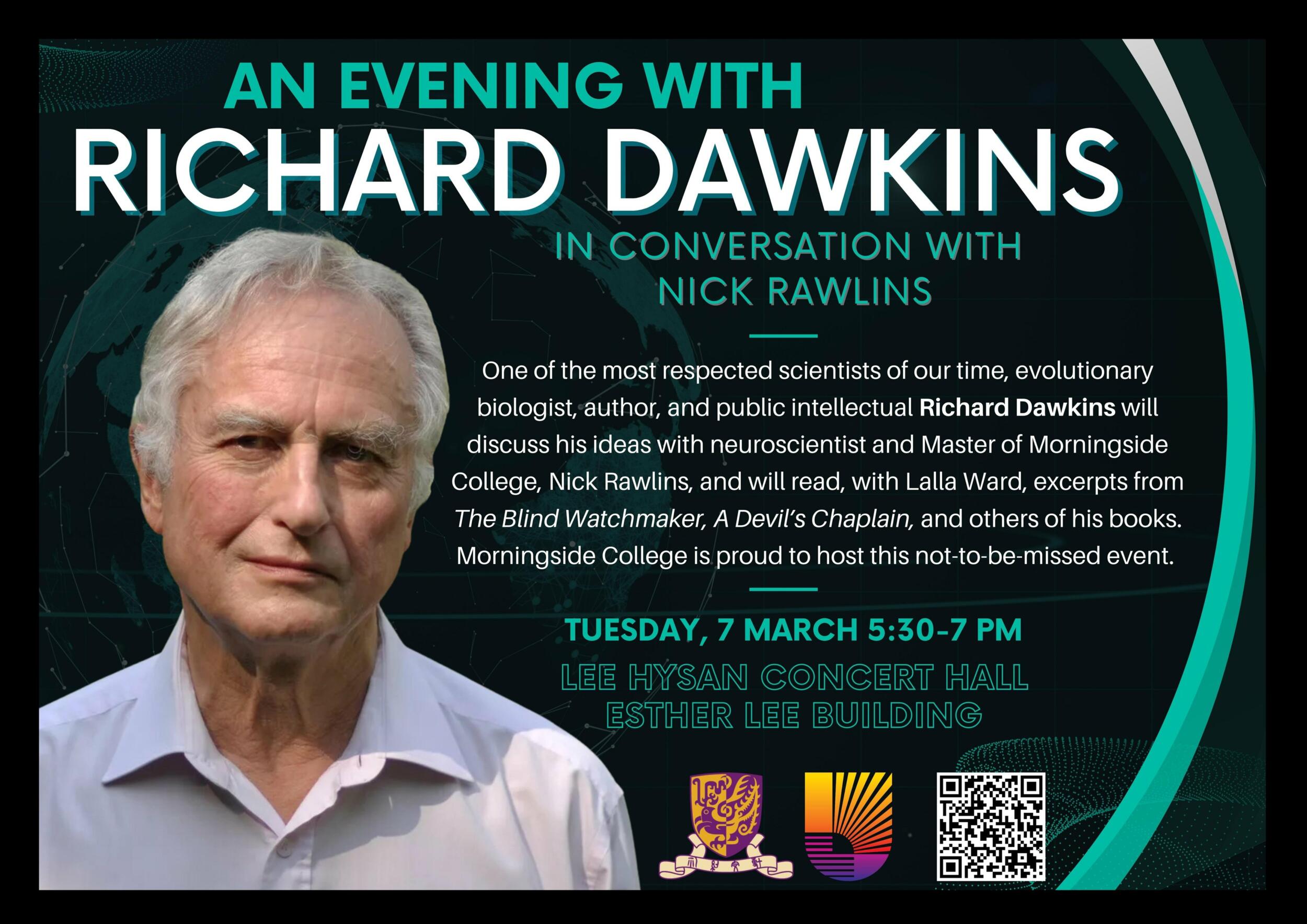 An Evening with Richard Dawkins In Conversation with Nick Rawlins